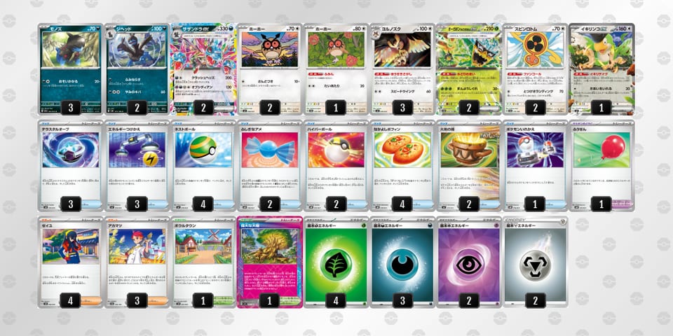 8xc8Yx-Tnr4h6-a8G8c8のデッキ画像